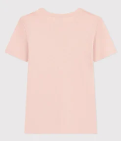 Petit Bateau Alle T-Shirts|T-Shirts, Tanktops*T-Shirt L’ICONIQUE aus Baumwolle mit rundem Ausschnitt für Damen rosa SALINE
