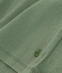 Petit Bateau Alle Langarmshirts|Das Ikonische (Slim)*T-Shirt L’ICONIQUE aus Baumwolle mit rundem Ausschnitt für Damen grün CROCO