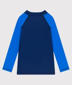 Petit Bateau Bademode, Uv-Kleidung*T-Shirt mit UV-Schutz Kinder blau MEDIEVAL