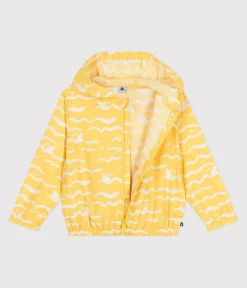 Petit Bateau Mäntel, Jacken, Regenjacken*Ultraleichte Kinder-Windjacke gelb ORGE/weiss MARSHMALLOW