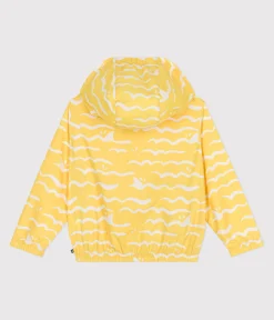Petit Bateau Mäntel, Jacken, Regenjacken*Ultraleichte Kinder-Windjacke gelb ORGE/weiss MARSHMALLOW