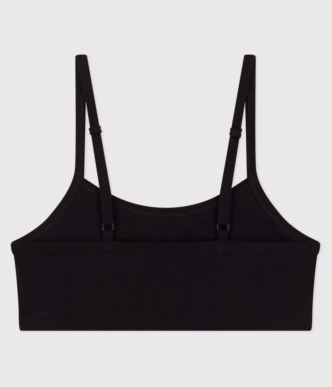 Petit Bateau Bhs, Slips, Bodys*Unifarbenes Damen-Bustier aus Baumwolle und Elastan schwarz BLACK