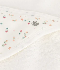Petit Bateau Badetücher, Badecapes​|Newborn*Viereckiges Baby-Badetuch aus Baumwolle weiss MARSHMALLOW/weiss MULTICO