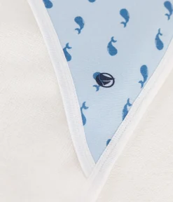 Petit Bateau Badetücher, Badecapes|Newborn*Viereckiges Baby-Badetuch aus Baumwolle blau TOUDOU/ ALASKA
