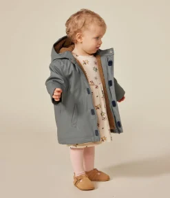 Petit Bateau Jacken, Anoraks*Warme Baby-Regenjacke grün THUYA