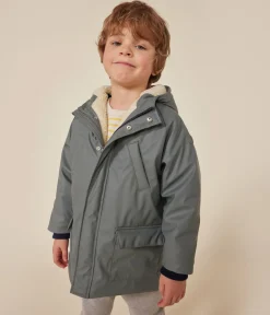 Petit Bateau Mäntel, Jacken, Regenjacken*Warme Kinder-Regenjacke aus Sherpa für Mädchen und Jungen grün THUYA
