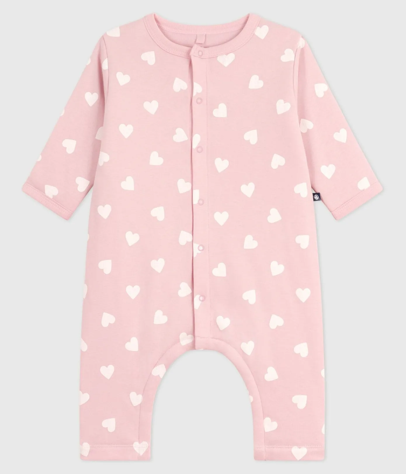 Petit Bateau Sets, Overalls & Latzhosen|Newborn*Wattierter Baby-Overall aus Baumwolle mit Herzmotiv rosa JOLI/ MILK