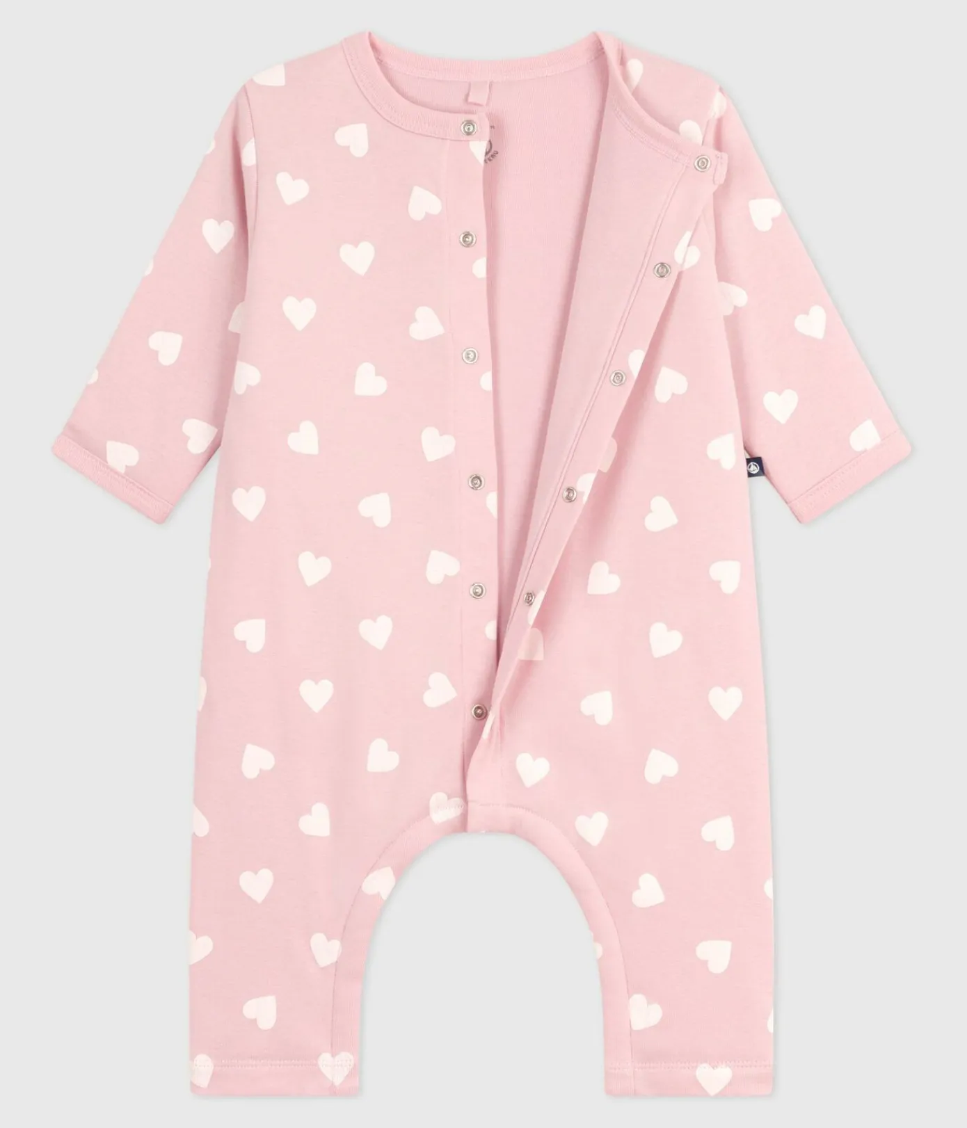 Petit Bateau Sets, Overalls & Latzhosen|Newborn*Wattierter Baby-Overall aus Baumwolle mit Herzmotiv rosa JOLI/ MILK
