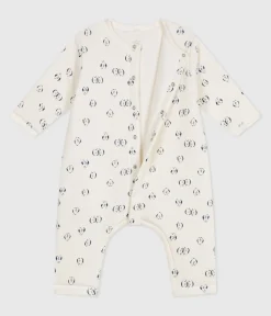 Petit Bateau Sets, Overalls & Latzhosen|Newborn*Wattierter Baby-Overall aus Baumwolle mit Pinguin-Motiv blau MILK/ SOIR