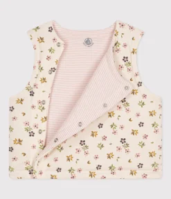 Petit Bateau Pullover, Cardigans*WENDBARE BABY-WESTE AUS BAUMWOLLE beige AVALANCHE/ CUIVRE