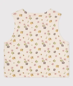 Petit Bateau Pullover, Cardigans*WENDBARE BABY-WESTE AUS BAUMWOLLE beige AVALANCHE/ CUIVRE