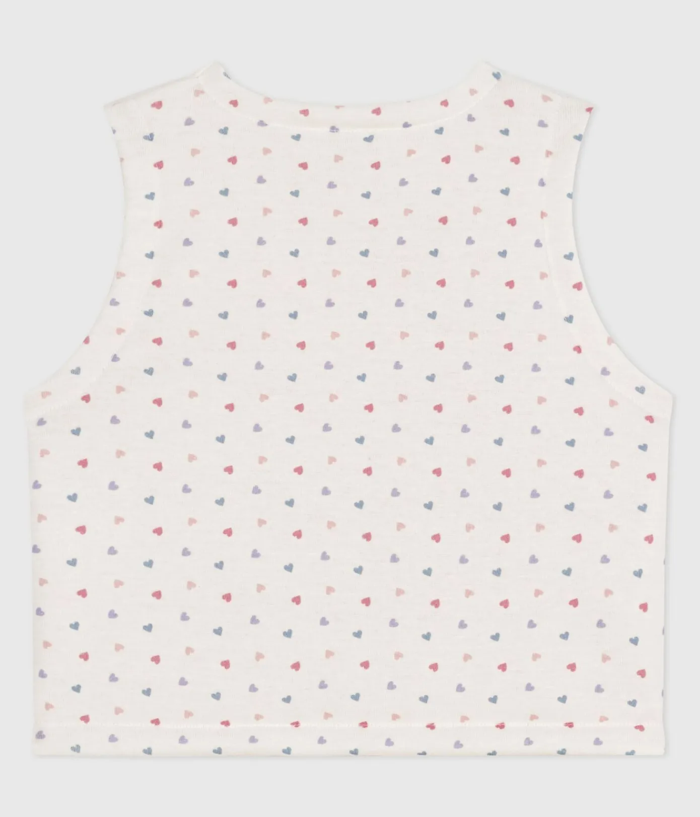 Petit Bateau Pullover, Cardigans*Wendbare Baby-Weste aus bedruckter Baumwolle weiss MARSHMALLOW/weiss MULTICO