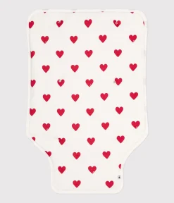 Petit Bateau Lätzchen​|Newborn*Wickelunterlage aus Baumwolle für Babys weiss MARSHMALLOW/ROT TERKUIT