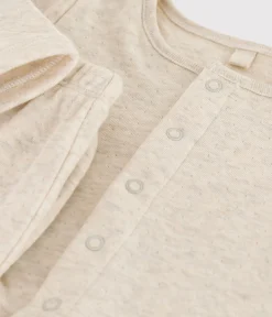 Petit Bateau Sets, Overalls & Latzhosen|Newborn*Zweiteiliges Baby-Set aus Bio-Doppeljersey beige MONTELIMAR CHINE